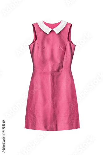 Pink dress isolated