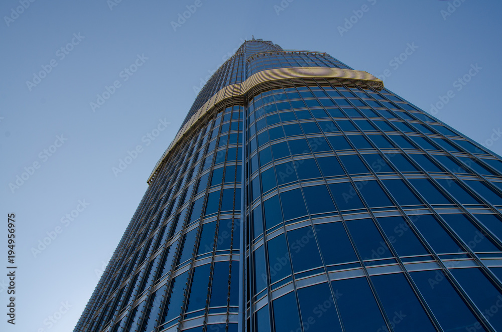 Abstract of World's tallest building Burj Khalifa Abstract of World's tallest building Burj Khalifa
