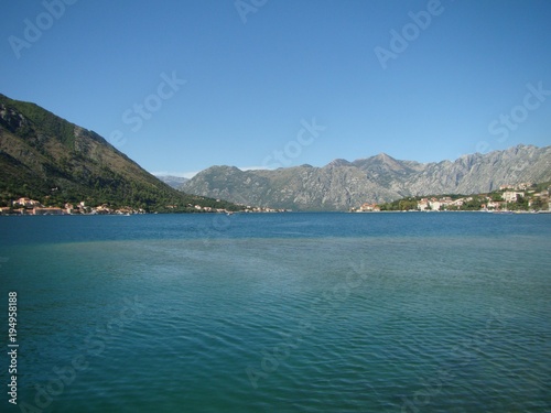 The old town and the Bay of Montenegro. The beauty of the sea and mountains. © Denis