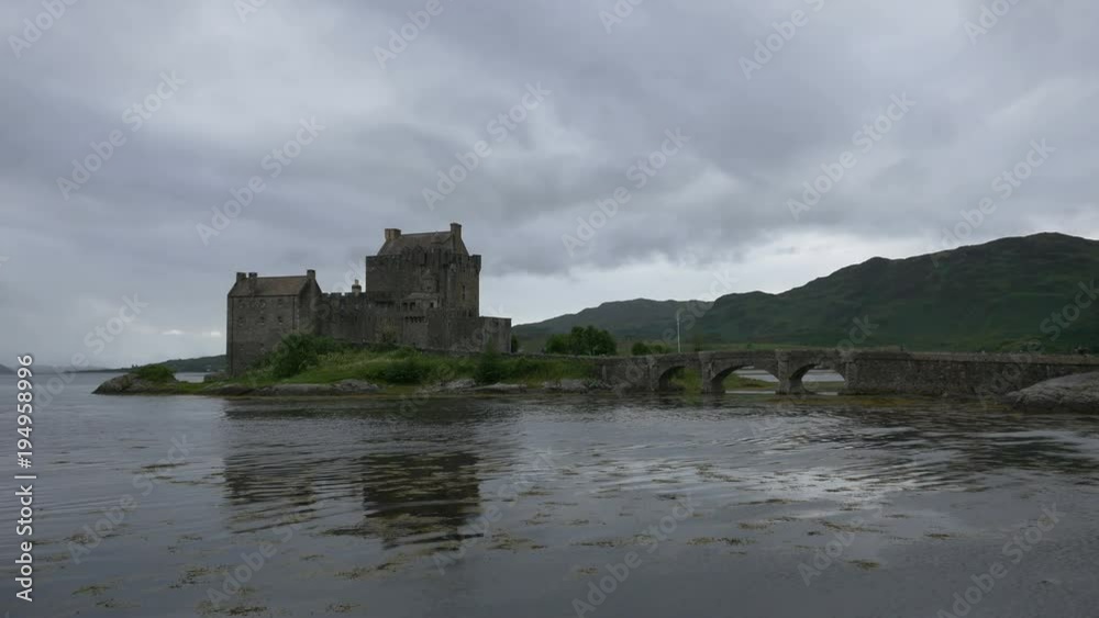 Eilean Donan Castle on a cloudy day Eilean Donan Castle on a cloudy day