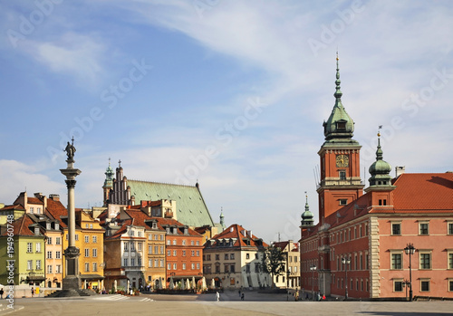 Castle square in Warsaw. Poland 