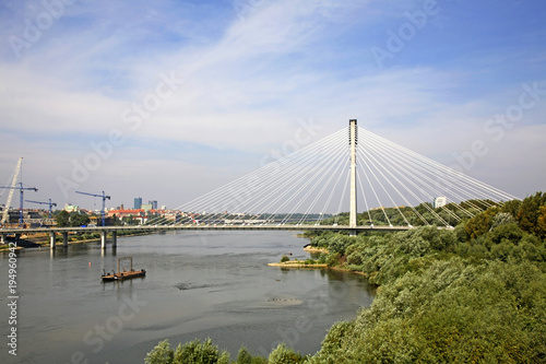 Swietokrzyski Bridge in Warsaw. Poland