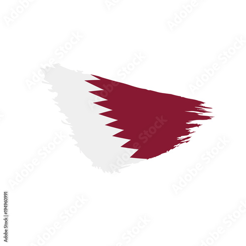 Qatar flag  vector illustration