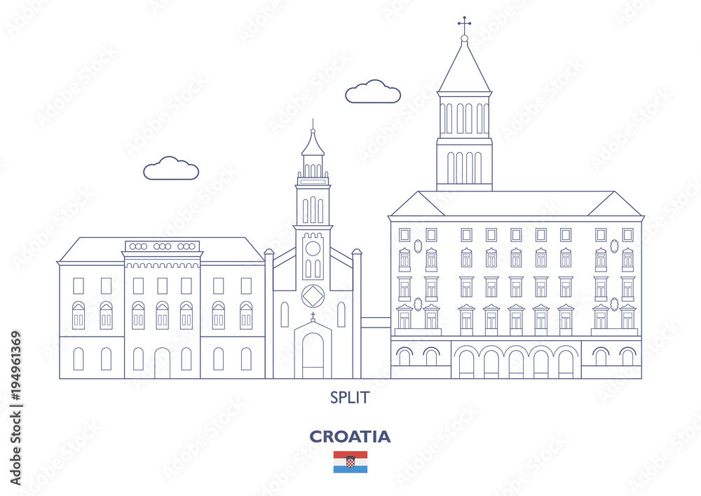 Split City Skyline, Croatia