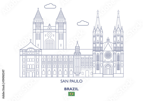 San Paulo City Skyline  Brazil
