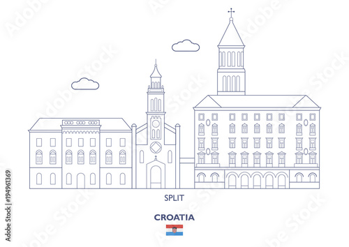 Split City Skyline, Croatia