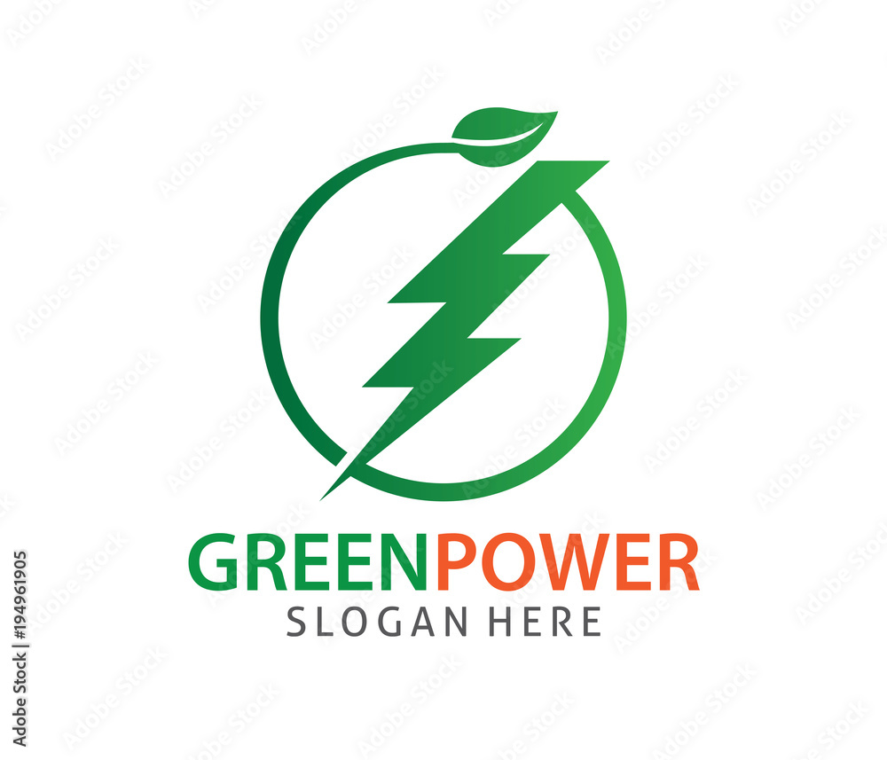 Lightning Electric Power Vector Logo Design: vector de stock (libre de  regalías) 1314614774 | Shutterstock