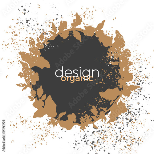 Royal floral vector symbol of coffee