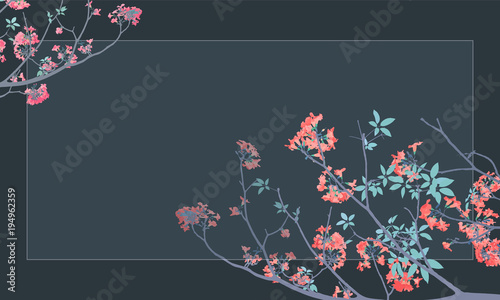 rosy trumpet tree background