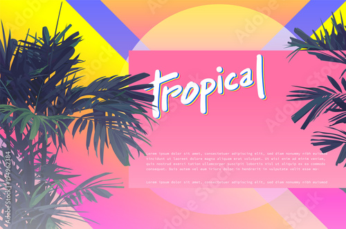tropical 80s template