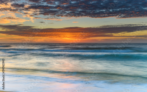 Vivid Sunrise Seascape