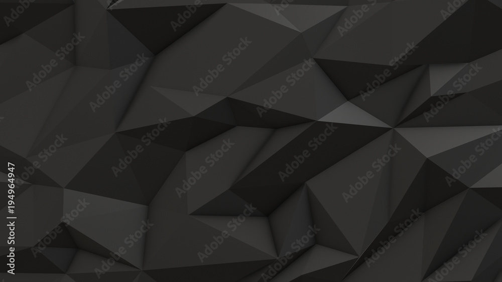 Plakat Szary streszczenie tło low poly trójkąt