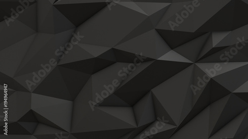 Gray abstract low poly triangle background © davstudio