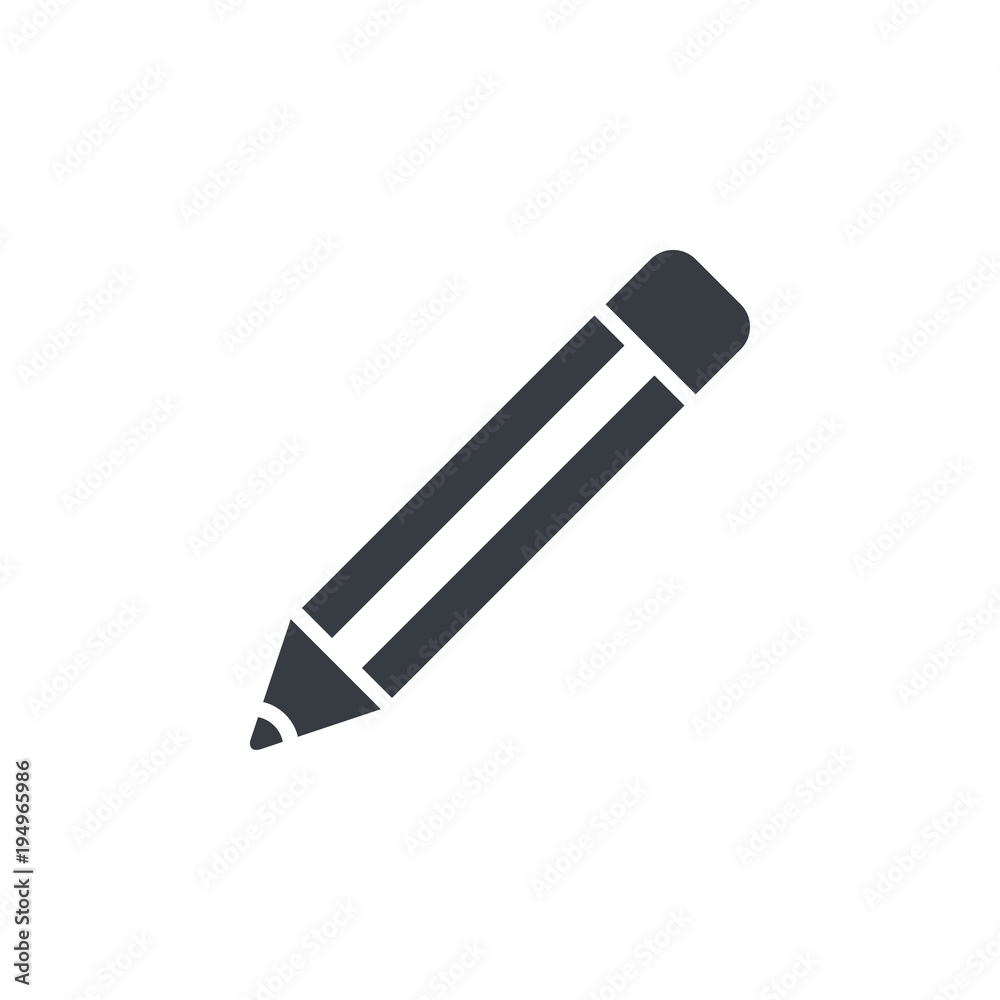 Pencil flat icon Pencil flat icon