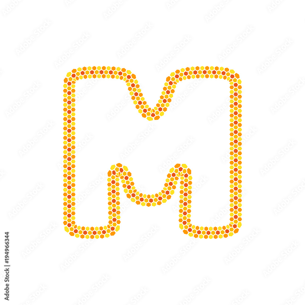 M Hexagon Letter Logo Icon Design M Hexagon Letter Logo Icon Design