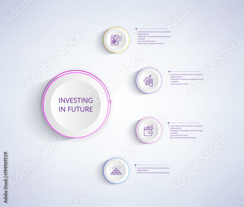 Investing in Future Infographic Poster with Wallet