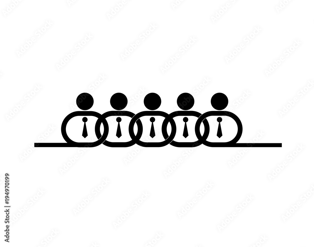 Chain of command icon for organizational structure or leadership illustrations Chain of command icon for organizational structure or leadership illustrations