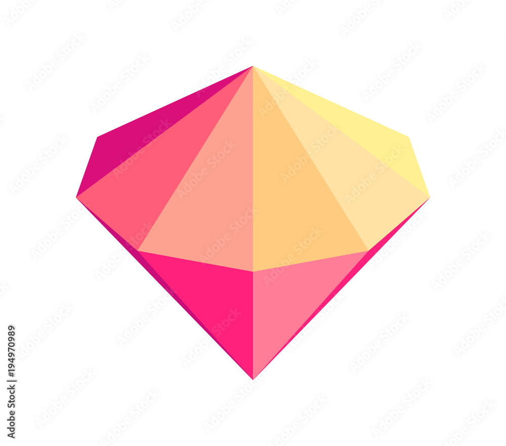 Shiny Diamond of Gradient Color with Cone Top Shiny Diamond of Gradient Color with Cone Top