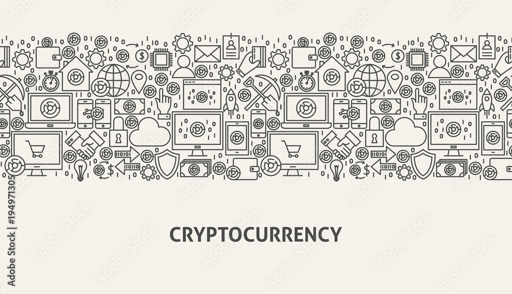 Cryptocurrency Banner Concept