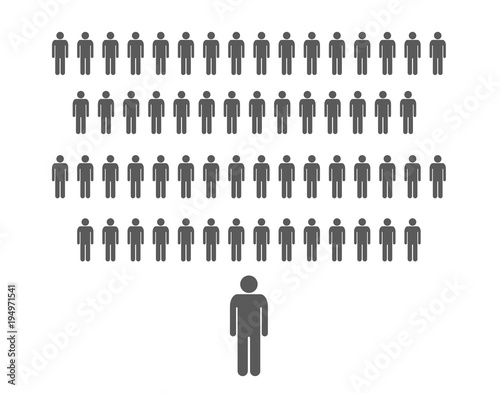 Business leader icon for corporate or managerial designs
