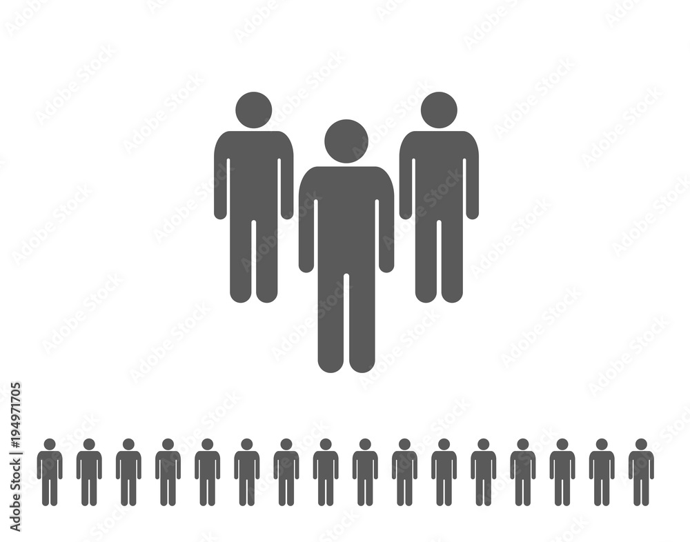 People icon for social or team-related designs People icon for social or team-related designs