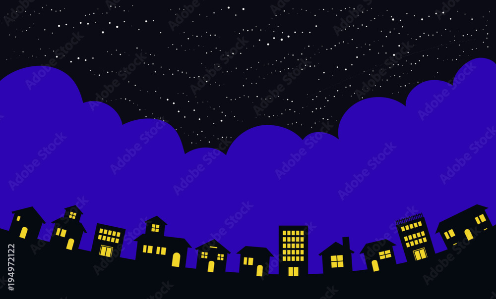Night sky and streets.eps