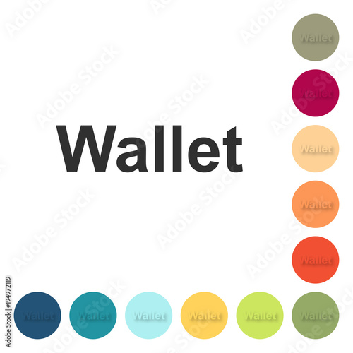 Farbige Buttons - Wallet
