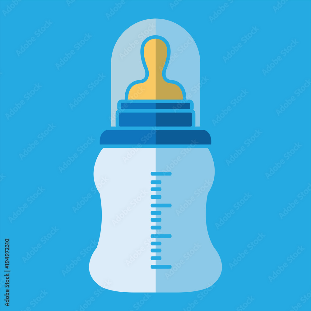 Feeding Bottle or Baby bottle for infants and young children vector illustration Feeding Bottle or Baby bottle for infants and young children vector illustration