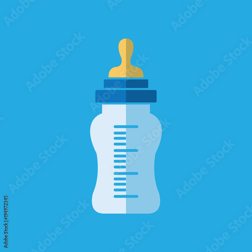 Feeding Bottle or Baby bottle for infants and young children vector illustration