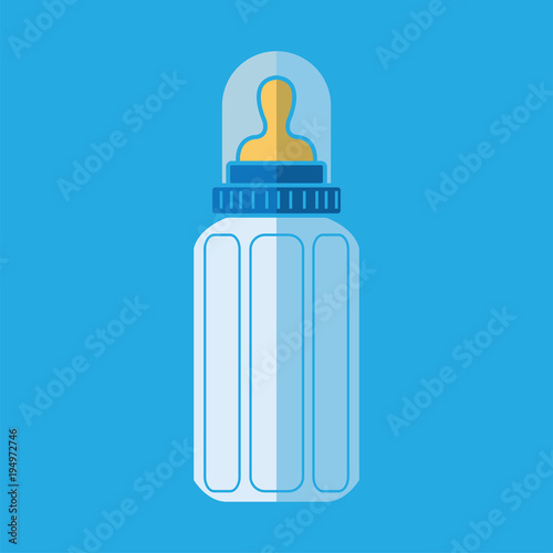 Feeding Bottle or Baby bottle for infants and young children vector illustration