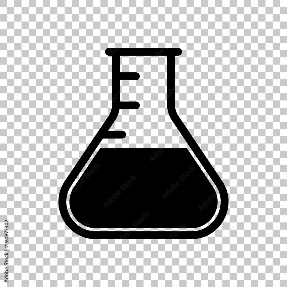Medical test tube. simple silhouette. On transparent background. Medical test tube. simple silhouette. On transparent background.