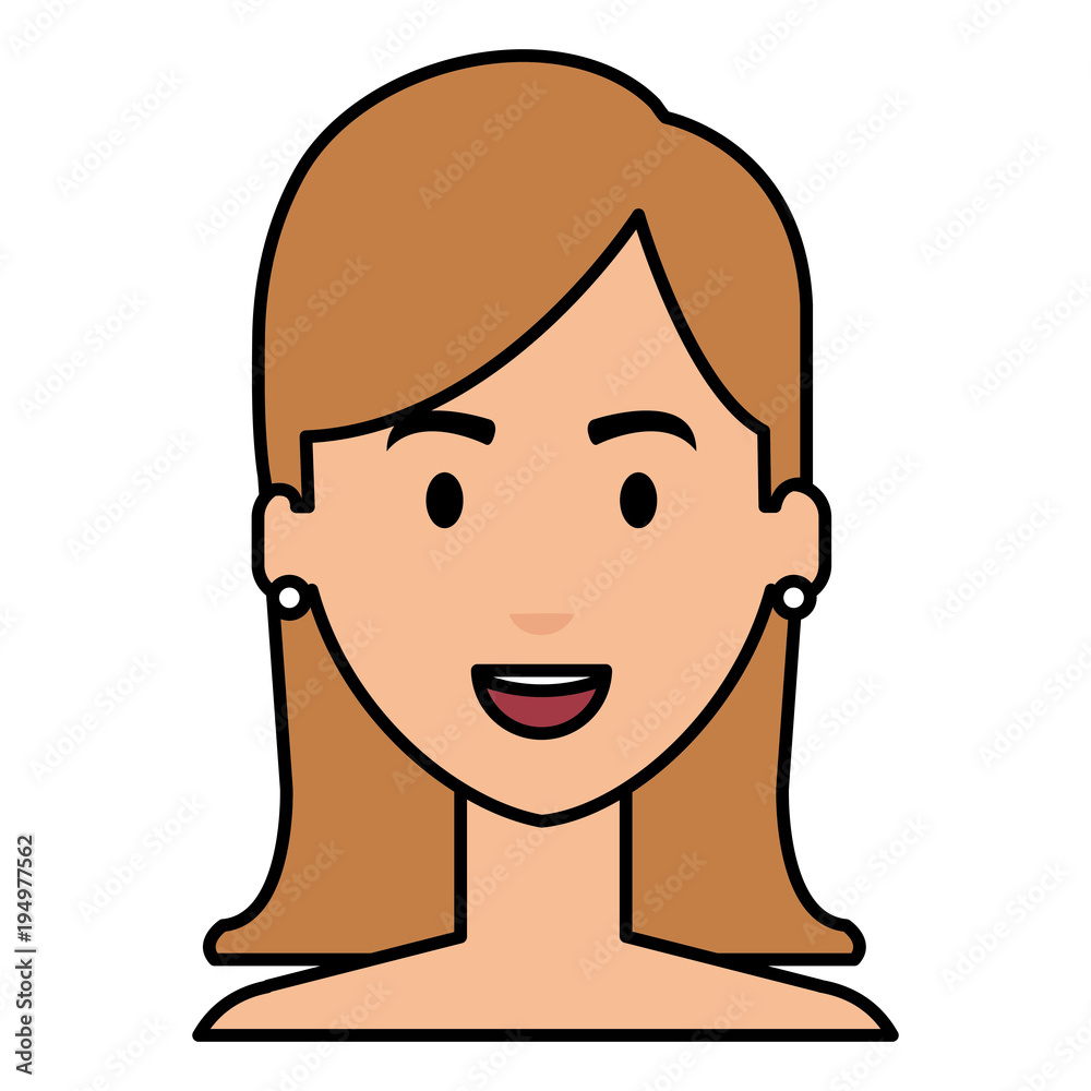 Obraz premium beautiful and young woman shirtless character vector illustration design