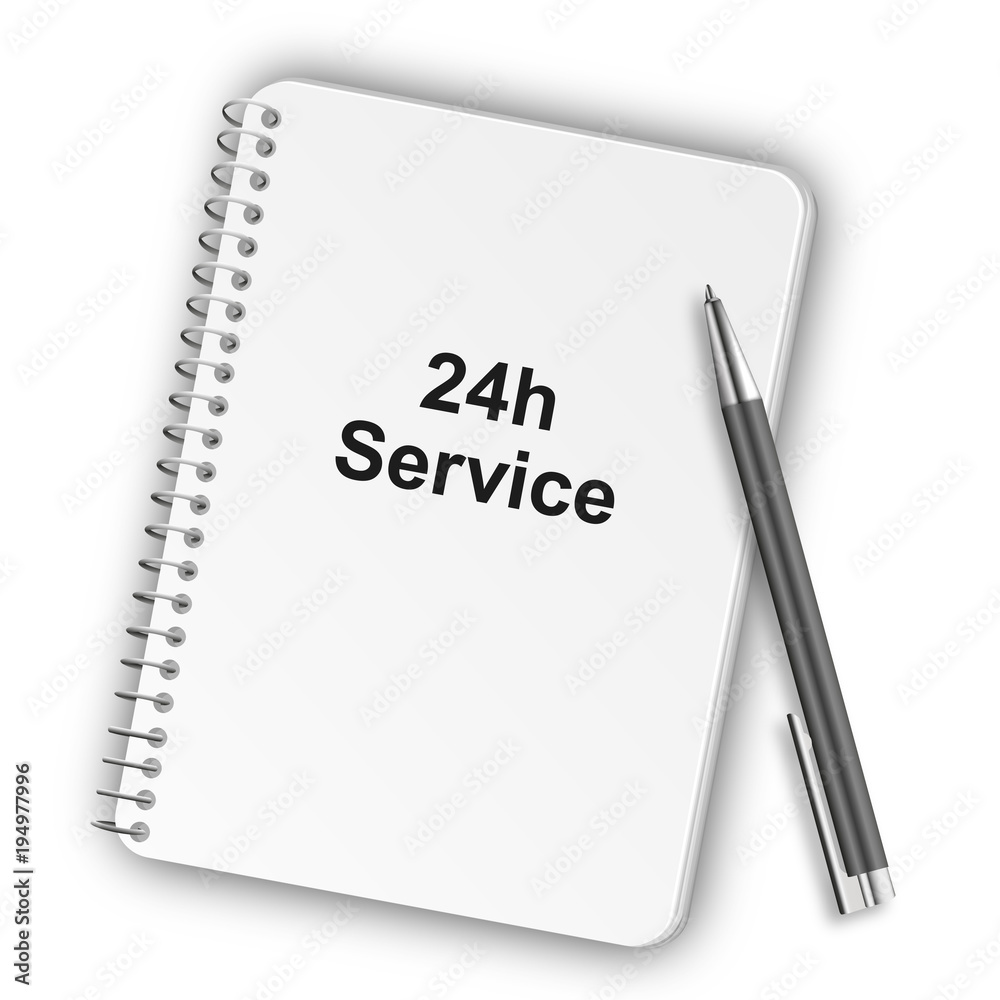 Notizblock Hochformat 05 - 24h Service Notizblock Hochformat 05 - 24h Service