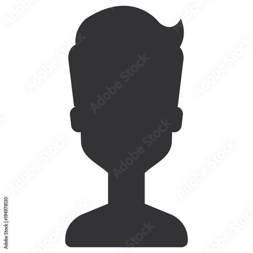 young man model avatar character vector illustration design