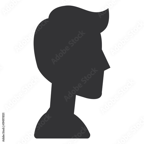 young man model avatar character vector illustration design