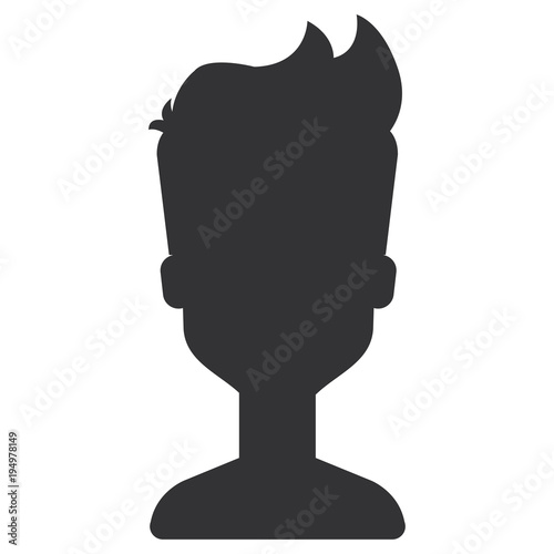 young man model avatar character vector illustration design