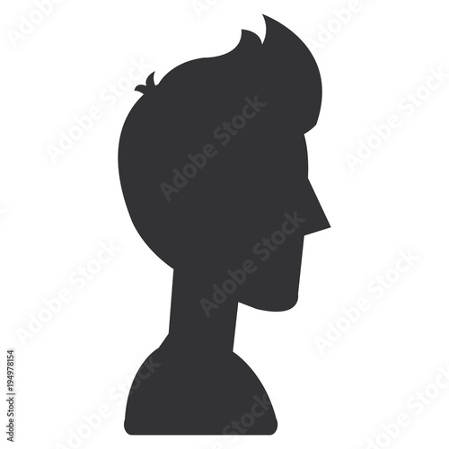 young man model avatar character vector illustration design