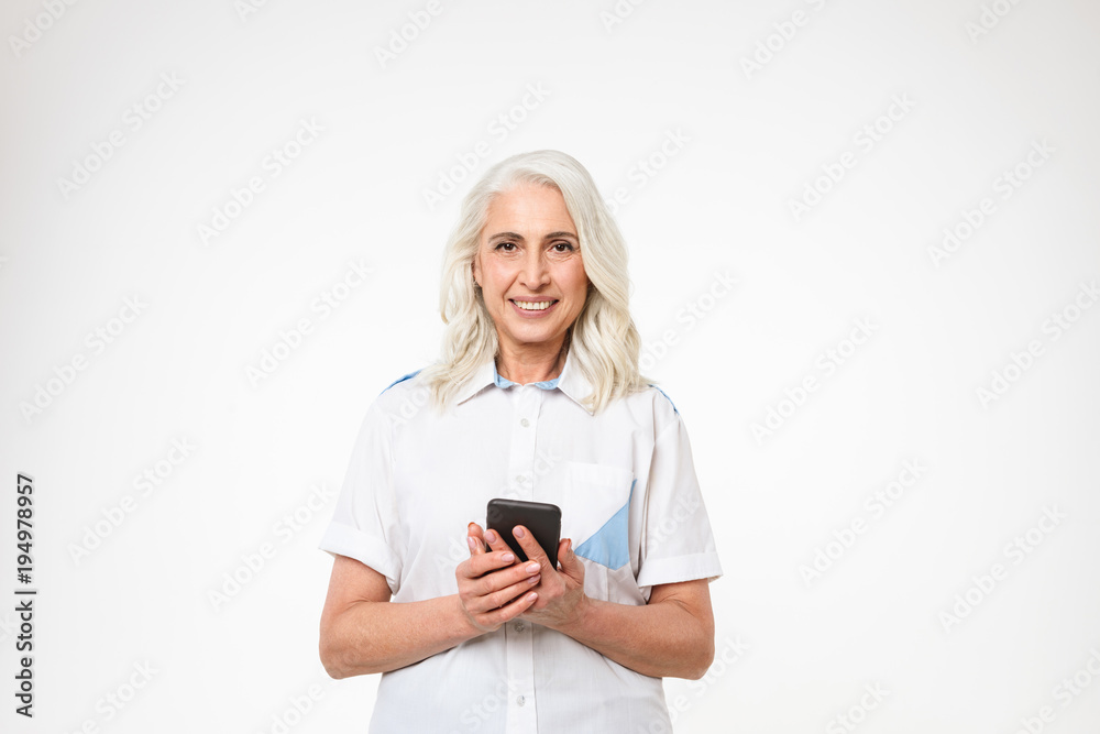 Portrait of a happy mature woman