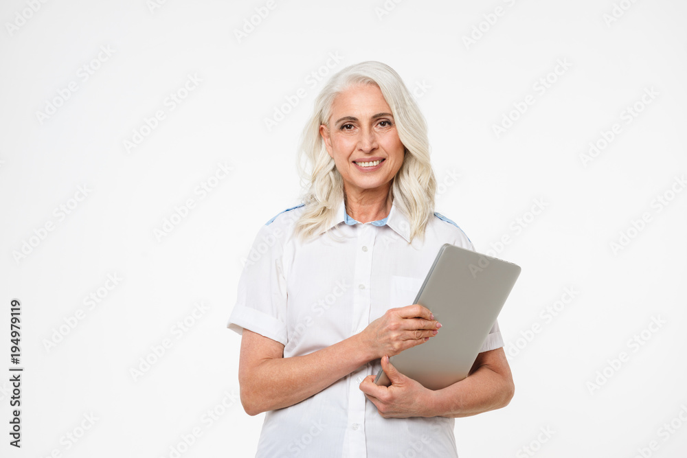 Portrait of a happy mature woman