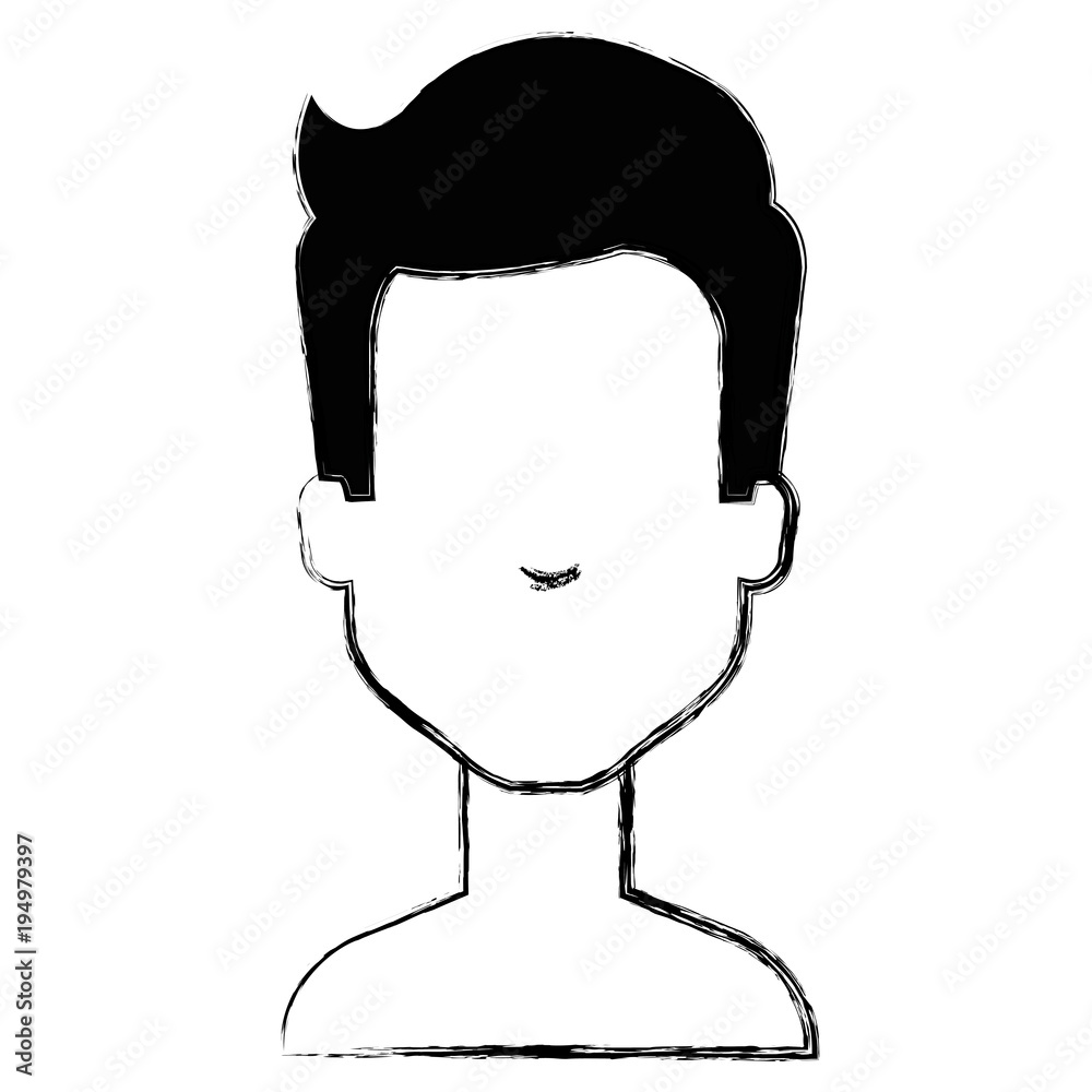 young man shirtless avatar character vector illustration design young man shirtless avatar character vector illustration design