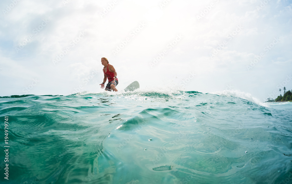 Surfer resents he missed the wave in ocean