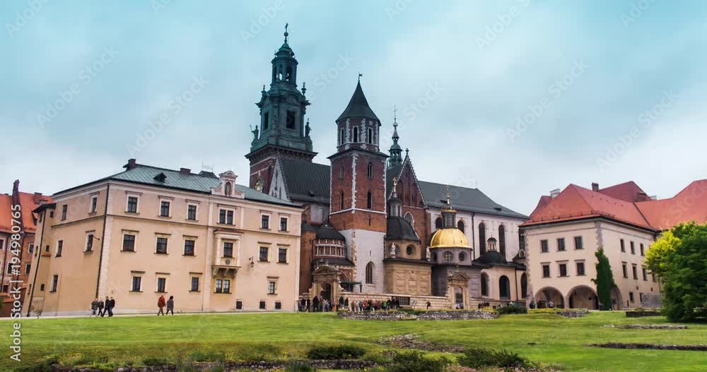 Wawel Castle in Krakow, Poland. Renaissance. TimeLapse. 4K Wawel Castle in Krakow, Poland. Renaissance. TimeLapse. 4K