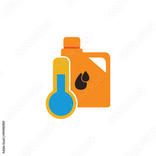 Temperature Oil Logo Icon Design