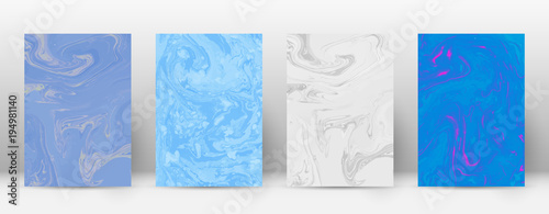 Abstract cover. Modern design template. Admirable suminagashi marble. Minimalistic hipster flyer design. Curious trendy abstract cover. Vector illustration.