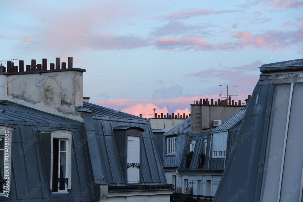 On top of the roofs, Paris