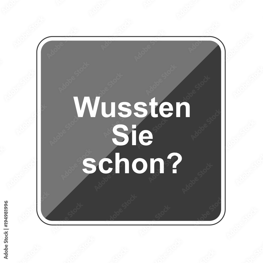 Wussten Sie schon - Reflektierender App Button Wussten Sie schon - Reflektierender App Button