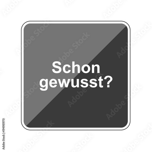 Schon gewusst - Reflektierender App Button