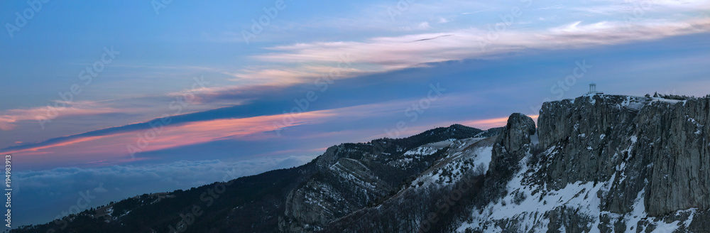 'Solitude in blue': 'Rotonda of winds', Crimea at sunset