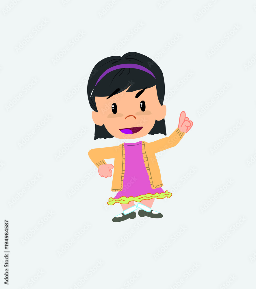 Asian girl talking very determined and optimistic. Asian girl talking very determined and optimistic.