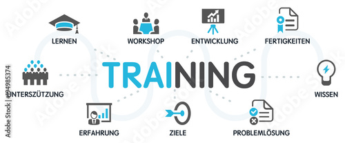 TRAINING Vektor Grafik Icons Priktogramme
